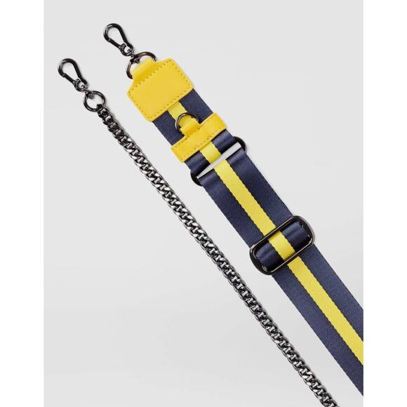 MZ Wallace Micro APEX Small Crossbody Nylon 
Yellow/Navy - Picture 4 of 7